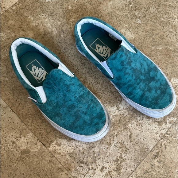 VANS Classic Slip-On Canvas Unisex Shoes Turquoise - W6 | M4.5 - Picture 2 of 9